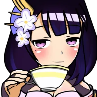⚡️ Raiden Shogun Genshin Impact Anime, Gra wideo, Herbata, Genshin Impact, Raiden Shogun telegram sticker