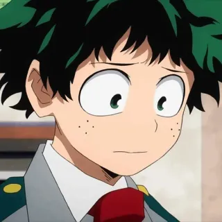 🥦 Izuku Midoriya My Hero Academia 애니메이션, 만화, 나의 히어로 아카데미아, 미도리야 이즈쿠, 데쿠 telegram sticker