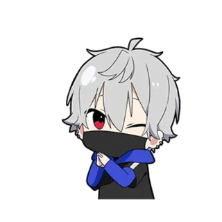 😉 Anime, Chibi, Słodkie, Postać, Manga, Kawaii telegram sticker