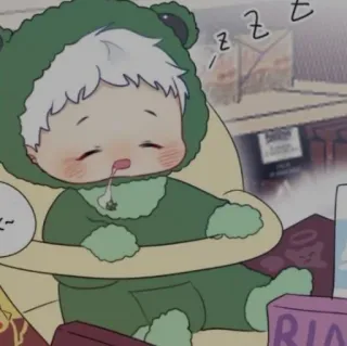 ☁️ z dormir, bebé, lindo, dibujos animados, adorable, durmiendo whatsapp sticker