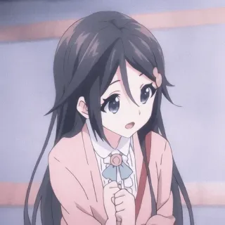 🌸 Anime, Manga, Cartone animato, Ragazza, Carino, Personaggio, Arte telegram sticker