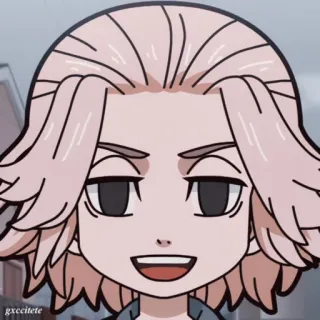 🙂 gxccitete anime style, cartoon character, portrait, chibi, fanart, anime boy whatsapp sticker