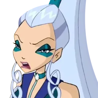 🤦‍♀️ Icy Winx Club Kreskówka, Wiedźma, Lodowy, Złoczyńca, Klub Winx telegram sticker