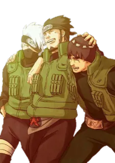 😂 Kakashi Naruto อนิเมะ, คาคาชิ, นารูโตะ, ไมท์ ไก, อาสึมะ telegram sticker