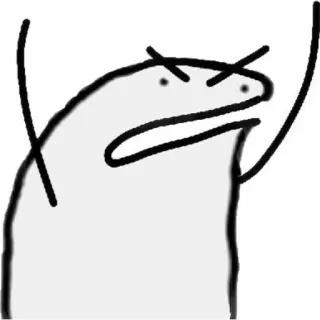 😡 cartoon, drawing, stick figure, angry, exasperated telegram sticker