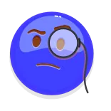 🧐 Blob, Monokel, Blau, Elegant, Stilvoll, Figur, Schleim telegram sticker