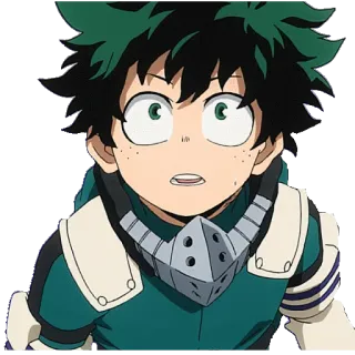 😯 Izuku Midoriya My Hero Academia Anime, My Hero Academia, Izuku Midoriya, Deku, Manga, Héroe, Superhéroe telegram sticker