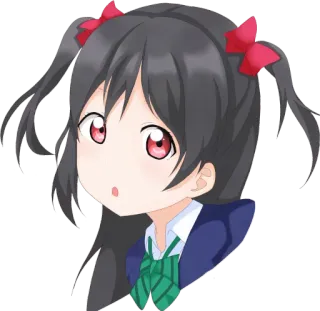 😯 Nico Yazawa Love Live! อนิเมะ, ผู้หญิง, ไอดอล, น่ารัก, Love Live telegram sticker