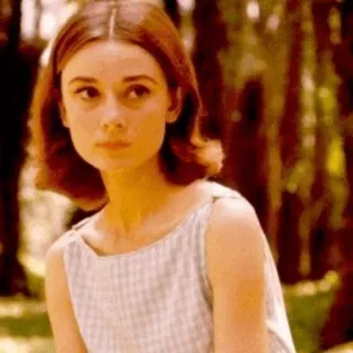 ➿ mulher, retrato, Audrey Hepburn, atriz, vintage, clássico telegram sticker
