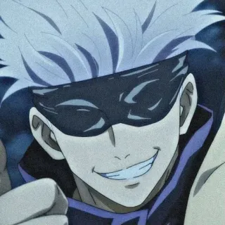 🖤 Satoru Gojo Jujutsu Kaisen anime, manga, gojo satoru, jujutsu kaisen, character, fanart telegram sticker