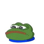 😭 Pepe the Frog Pepe, rana, meme, triste, internet, dibujo animado telegram sticker