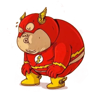 😩 The Flash Flash, superhero, cartoon, funny, DC Comics, comic book, speedster telegram sticker