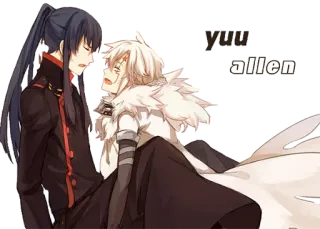 😃 Allen Walker yuu allen Anime, Manga, Fanart, Yuu Kanda, D.Gray-man telegram sticker
