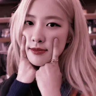 🧸 Rose K-Pop, певица, Розэ, Blackpink, айдол whatsapp sticker