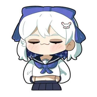 ☺️ anime, manga, cartoon, chibi, cute, girl, kawaii whatsapp sticker