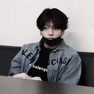 🐰 balenciaga kpop, idol, cantante, ritratto, uomo, asiatico whatsapp sticker