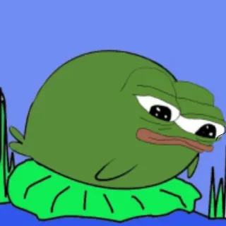 😐 Pepe the Frog ミーム, カエル, ペペ, ネットミーム telegram sticker