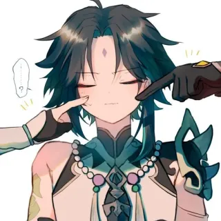 🌟 Xiao Genshin Impact Anime, Genshin Impact, Xiao, Video game, Personagem telegram sticker