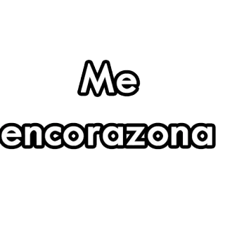 💛 Me encorazona сердце, любовь, испанский, выражение, фраза telegram sticker