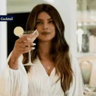 🍸 Priyanka Chopra Cocktail telegram sticker