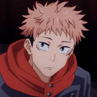 😐 Yuji Itadori Jujutsu Kaisen Аниме, Манга, Персонаж, Юдзи Итадори, Jujutsu Kaisen telegram sticker