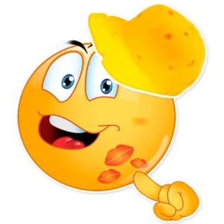 😚 Emoji, Smiley, Bisou, Visage, Jaune telegram sticker