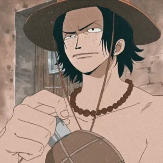 🪐 Portgas D. Ace One Piece anime, one piece, portgas d. ace, pirate, fire fist, sticker telegram sticker