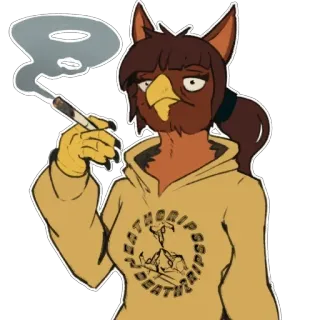 🖼️ Bird Person Bojack Horseman DEATH GRIPS telegram sticker