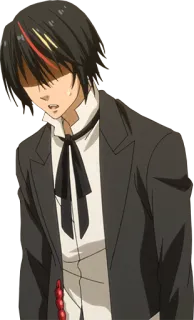 😩 Diablo That Time I Got Reincarnated as a Slime anime, diablo, tenseishitara slime datta ken, black hair, suit telegram sticker