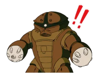 🤖 робот, аниме, мультфильм, восклицание, меха telegram sticker