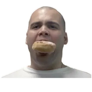😵 甜甜圈, 吃, 男人, 零食 telegram sticker