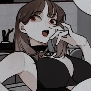 🥀 anime, cartoon, woman, girl, portrait telegram sticker