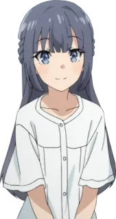 🙂 Anime, Mädchen, Süß, Lächeln telegram sticker