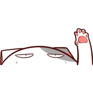 🤚 mèo, động vật, hoạt hình, dễ thương, vẫy tay, chào hỏi, thú cưng telegram sticker