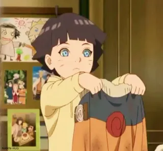🙂 Himawari Uzumaki Boruto Anime, Himawari, Uzumaki, Bambino/Bambina, Cartone animato, Naruto telegram sticker