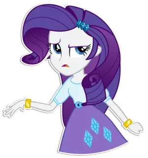 🫳 Rarity My Little Pony Desenho animado, My Little Pony, Rarity, Equestria Girls telegram sticker