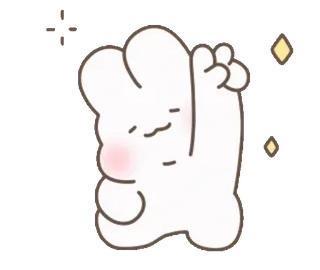 ✌️ unknown rabbit mascot telegram sticker