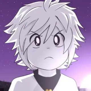 🌸 Anime, Manga, Arrabbiato, Croce, Monocromatico telegram sticker