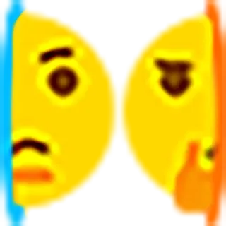 🤔 emoji, middle finger, expression, gesture telegram sticker