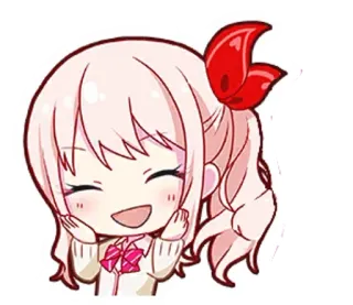 🌟 Anime, Kawaii, Fofo, Menina, Desenho animado, Chibi, Mangá whatsapp sticker