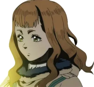 😐 Mimosa Vermillion Black Clover 애니메이션, 캐릭터, 미모사 버밀리온, 블랙 클로버, 스티커, 만화 telegram sticker