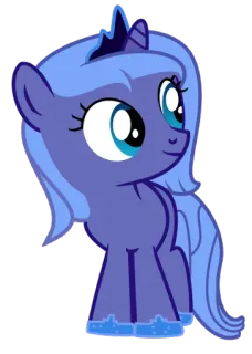 😦 Luna My Little Pony My Little Pony, Luna, Poni, Kartun, Lucu, Persahabatan whatsapp sticker