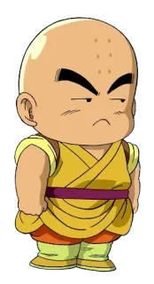 😾 Krillin Dragon Ball アニメ, カートゥーン, マンガ, クリリン, ドラゴンボール telegram sticker