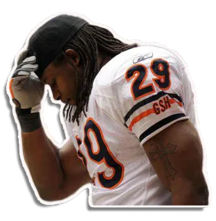 🙄 GSH fútbol, jugador, triste, deportes, NFL, Chicago Bears telegram sticker