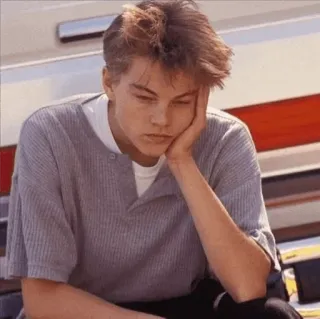 🌿 Leonardo DiCaprio Leonardo DiCaprio, actor, portrait, celebrity telegram sticker