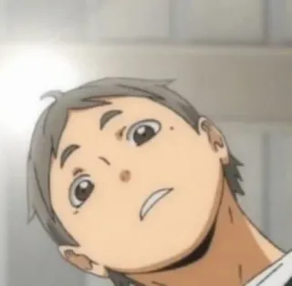 😕 Koshi Sugawara Haikyuu!! Anime, Haikyuu, Koshi Sugawara, Sugawara, Karasuno, Passeur telegram sticker