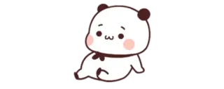 😕 süß, Panda, kawaii, Cartoon telegram sticker