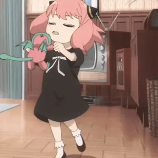 π Anya Forger Spy x Family anya forger, spy x family, anime, kartun, imut, anak whatsapp sticker