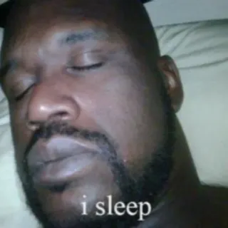 😴 i sleep schlafen, meme, lustig, gesicht, porträt whatsapp sticker