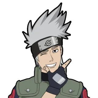 😎 Kakashi Hatake Naruto kakashi, anime, ninja, manga, character whatsapp sticker
